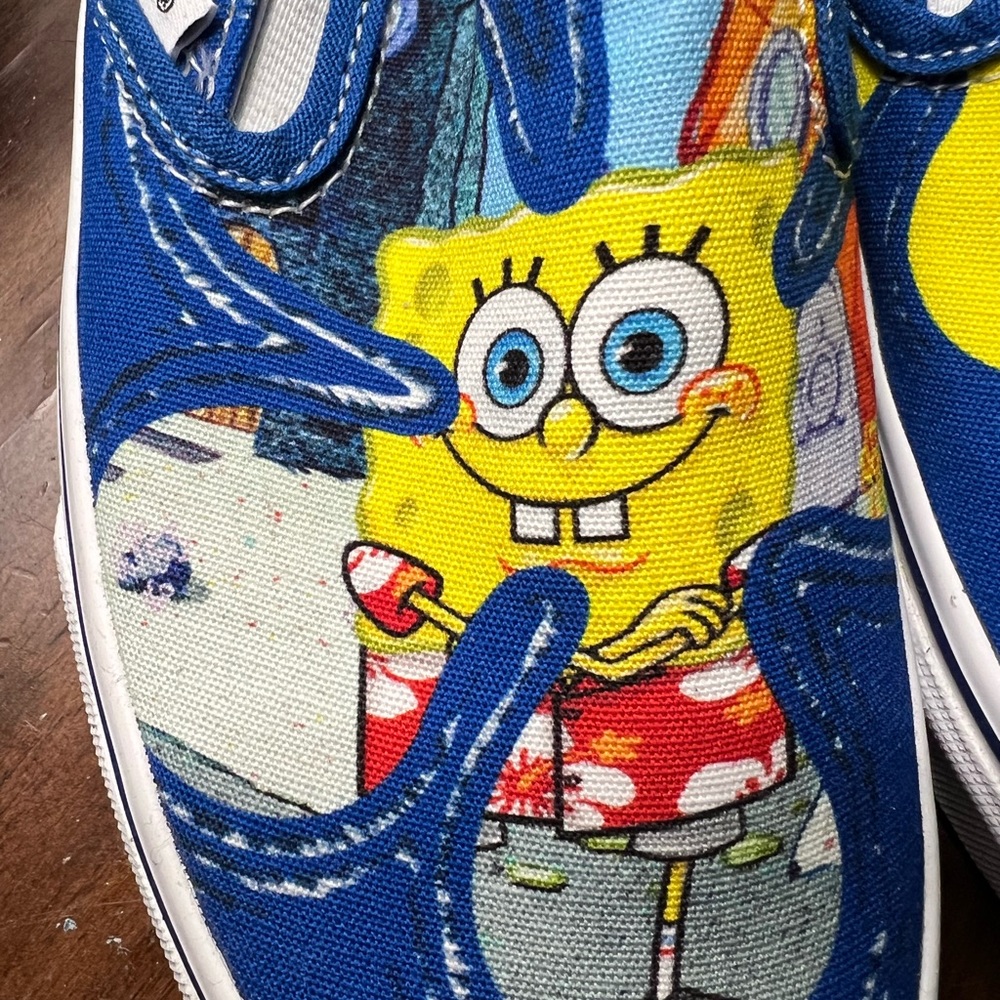 LIMITED EDITION SPONGE BOB SLIP ON VANS MENS 5.0 & women’s 6.5